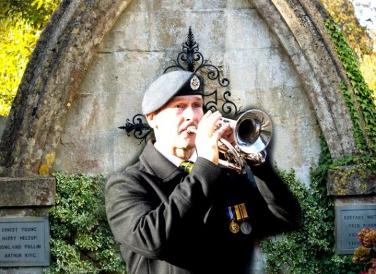 Remembrance bugle player